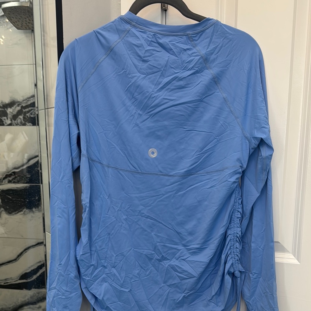 Women's Long Sleeve Top - Sky Blue - Picture 4 of 4